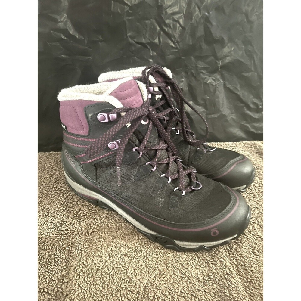 Oboz Women's Hiking Boots Size 8.5 Juniper Mid B-Dry Waterproof Purple